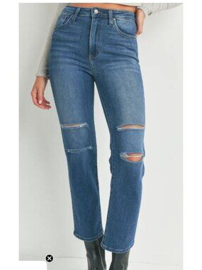 Just Black Denim Saturday Straight Jean - High Waisted (29)